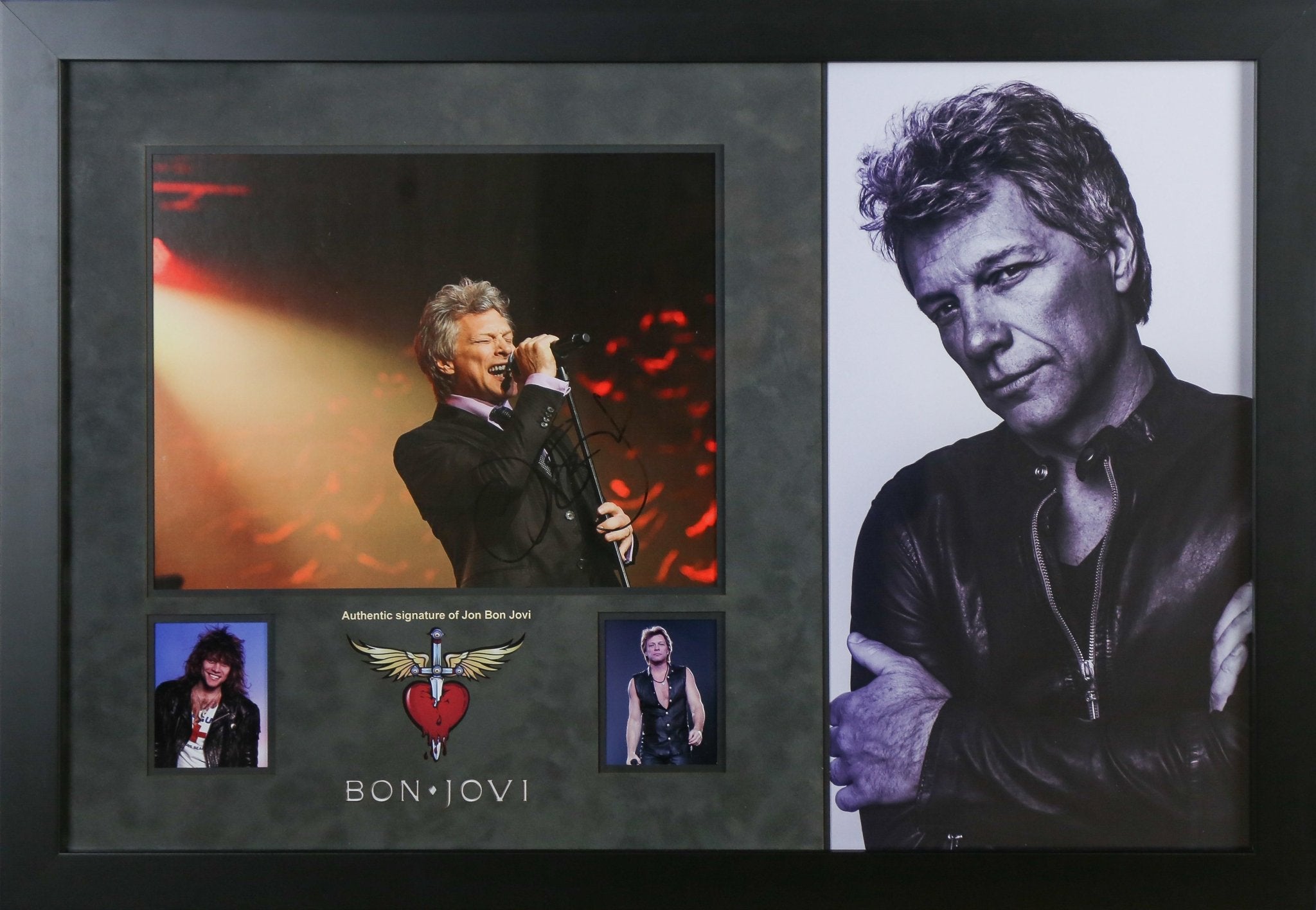 Jon Bon Jovi Signed 12x16 Photograph Framed Display - Memorabilia Framers Shop